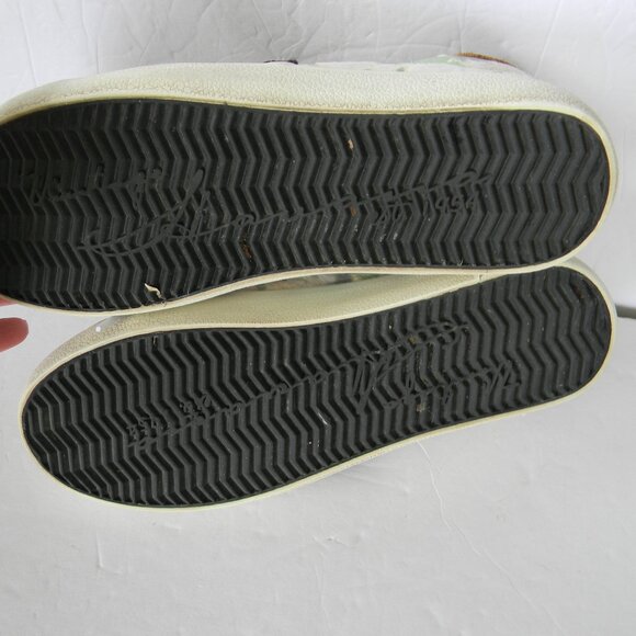 VINTAGE HAVANA REPEAT MULTI-MADNESS TIE DYE LEATHER/HAIR CALF SNEAKERS SZ 9 - Picture 9 of 10